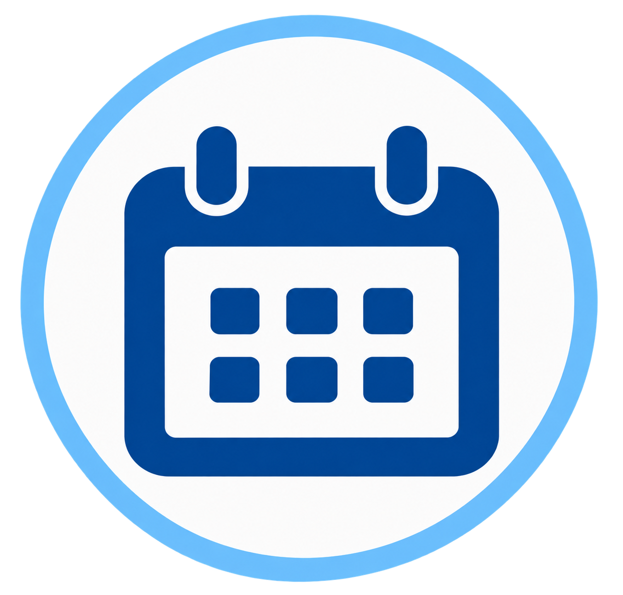 Icon of a calendar representing procrastination