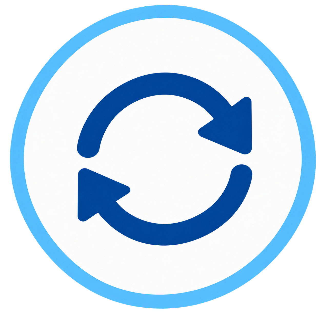 Icon of inifinity circle representing revisiting your plan